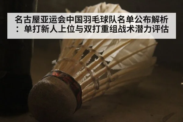 名古屋亚运会中国羽毛球队名单公布解析：单打新人上位与双打重组战术潜力评估